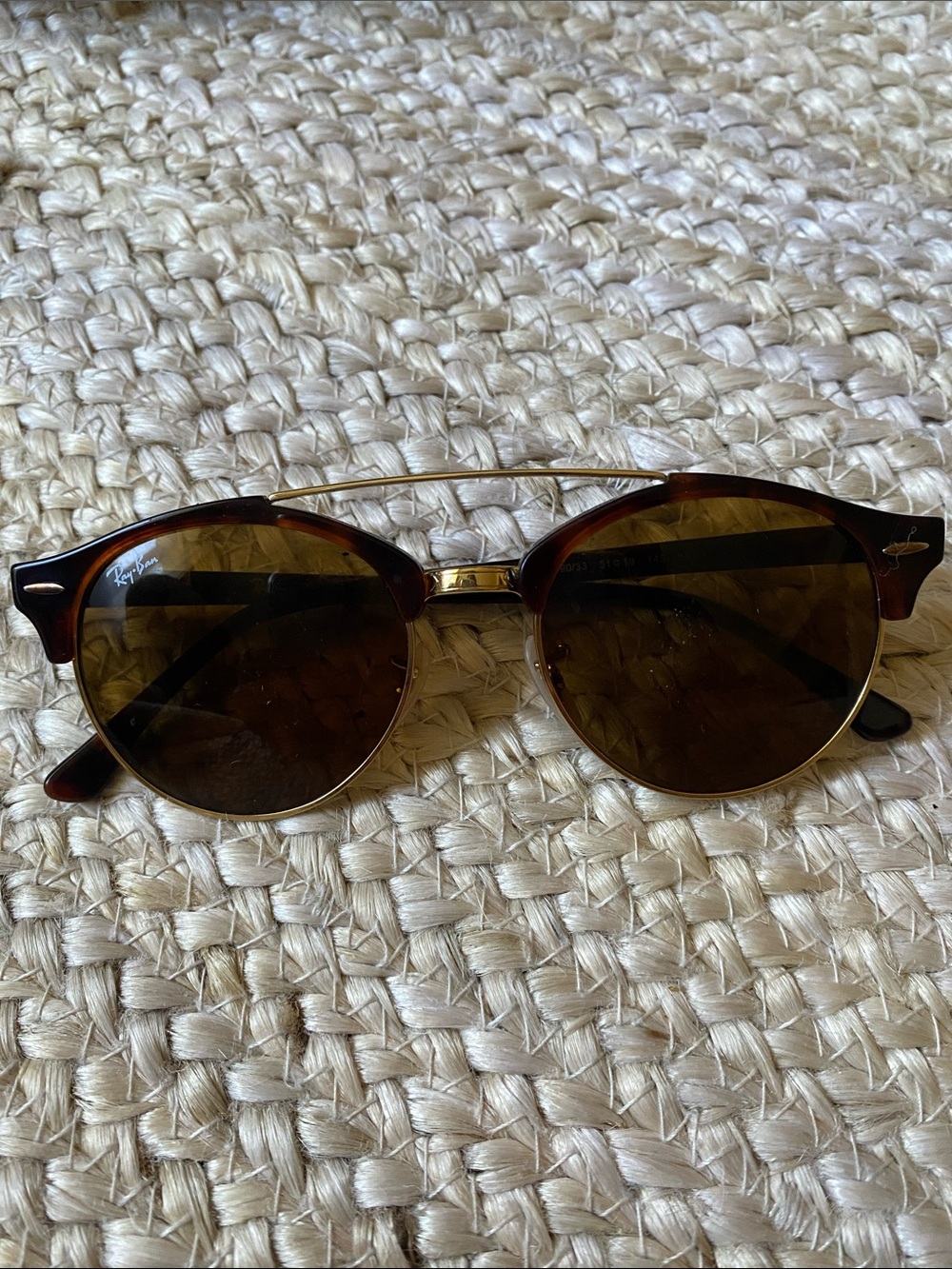 Ray-Ban RB 4346 Clubround Double Bridge Sunglasses